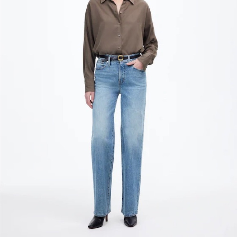 Madewell The Petite Perfect Vintage Wide-Leg Jean-Enmore Wash NWT